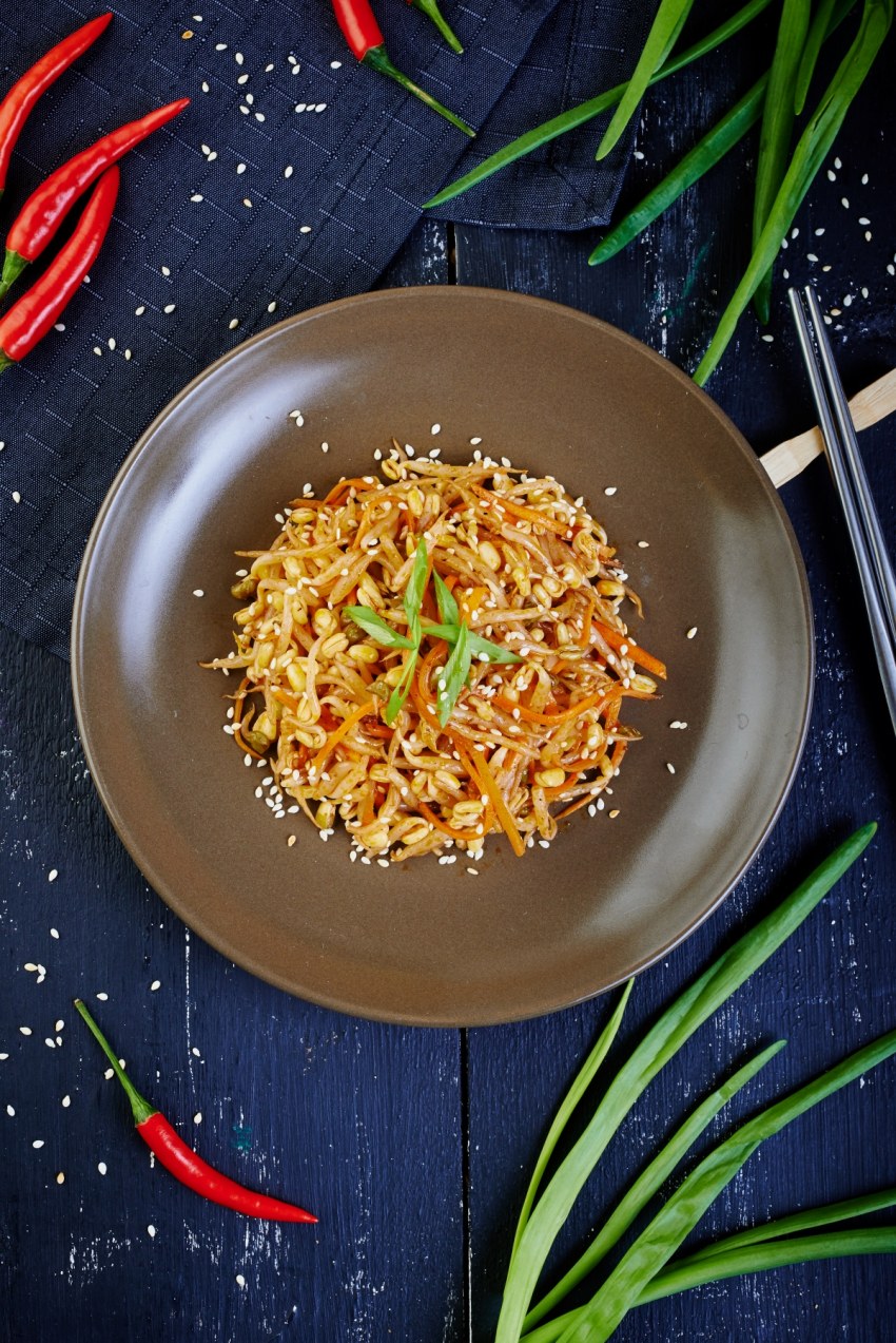 Корейская кухня пророщенная соя