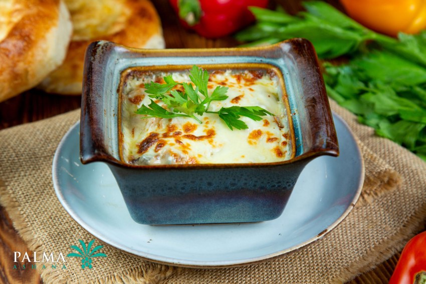 Жульен из баклажанов