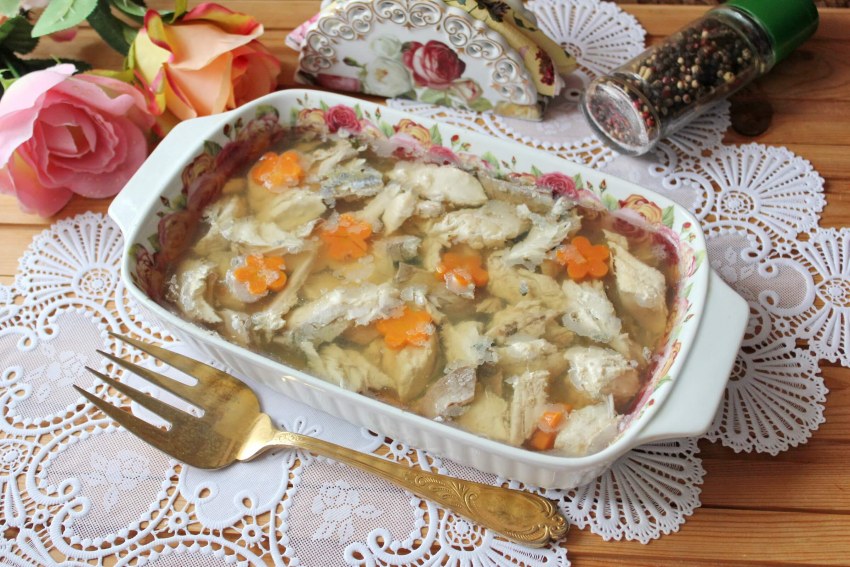 Рыбное заливное скумбрия