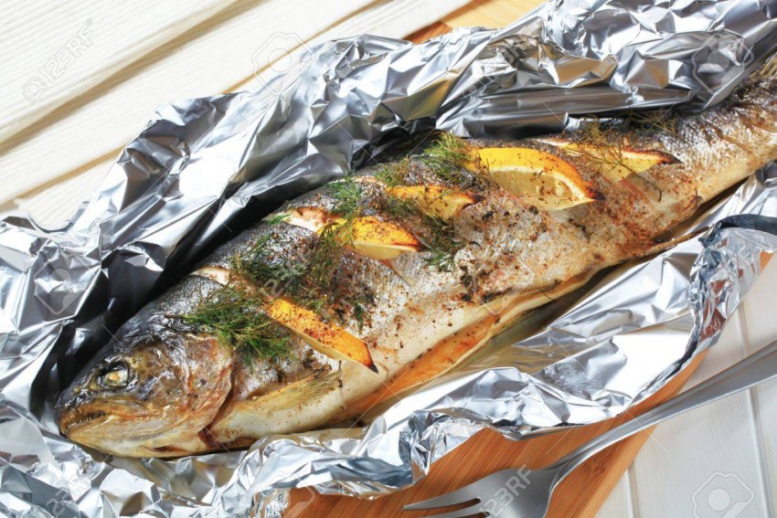 Рыба скумбрия запеченная