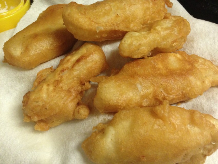 Кабачки с мясом в кляре