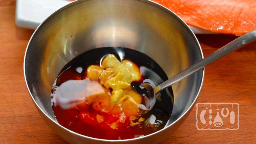 Маринад соевый соус и мед