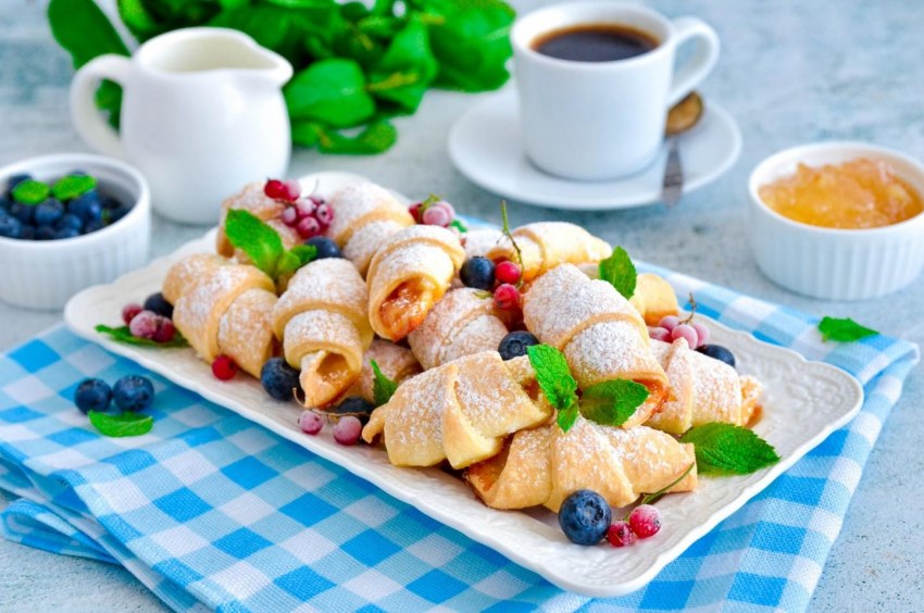 Творожные рогалики