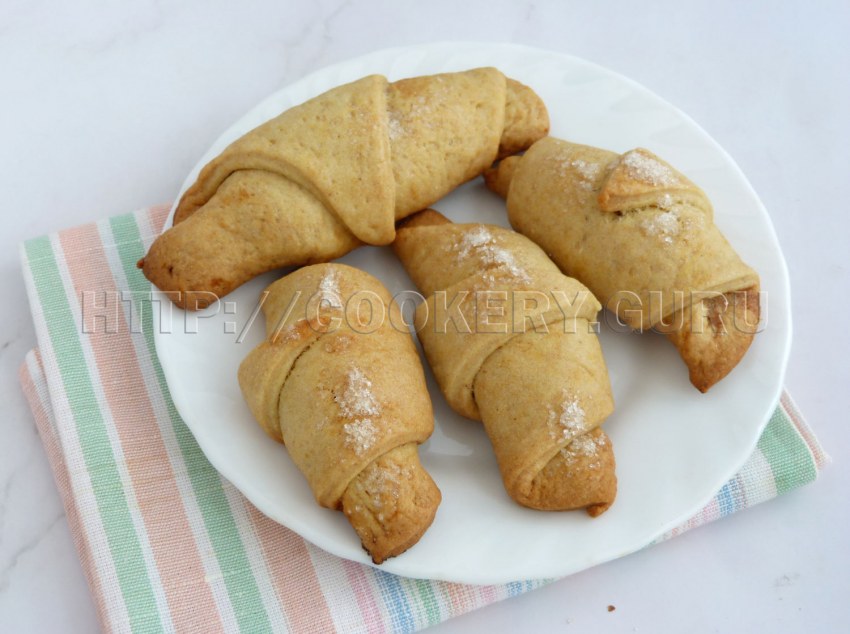Рогалики из творожного теста