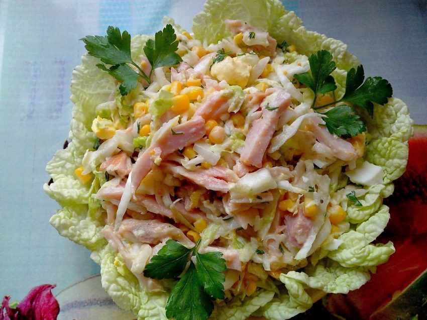 Пекинская капуста кукуруза