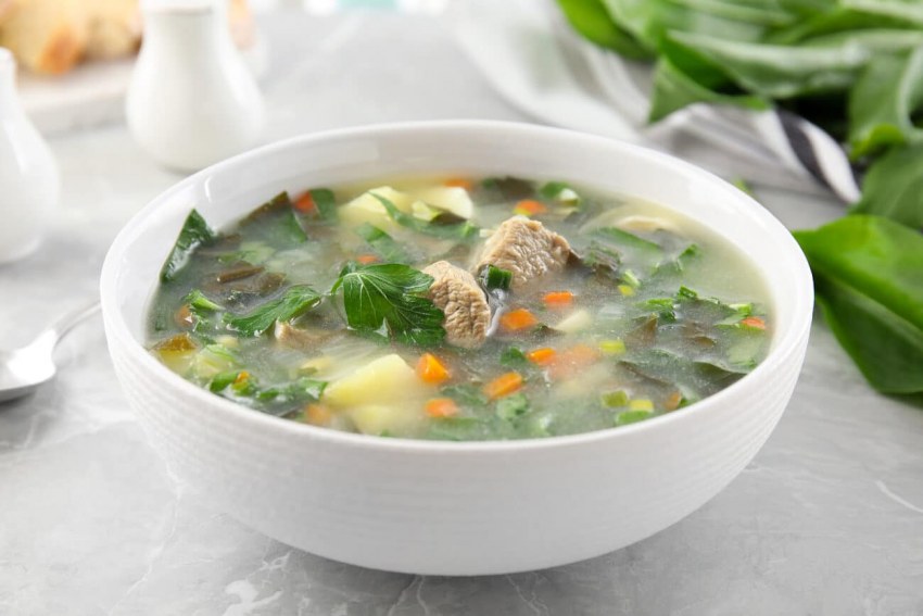 Куриный суп с цветной капустой