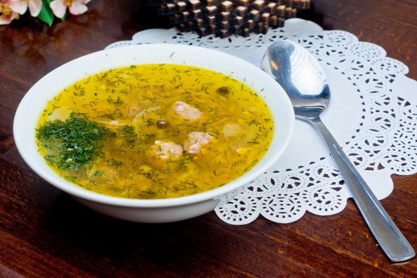 Суп с фрикадельками