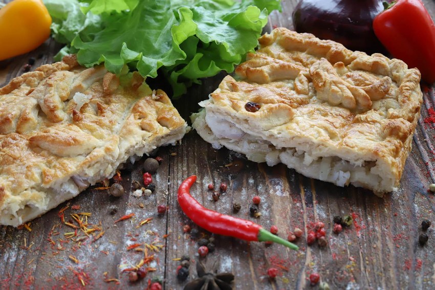 Кулебяки с палтусом