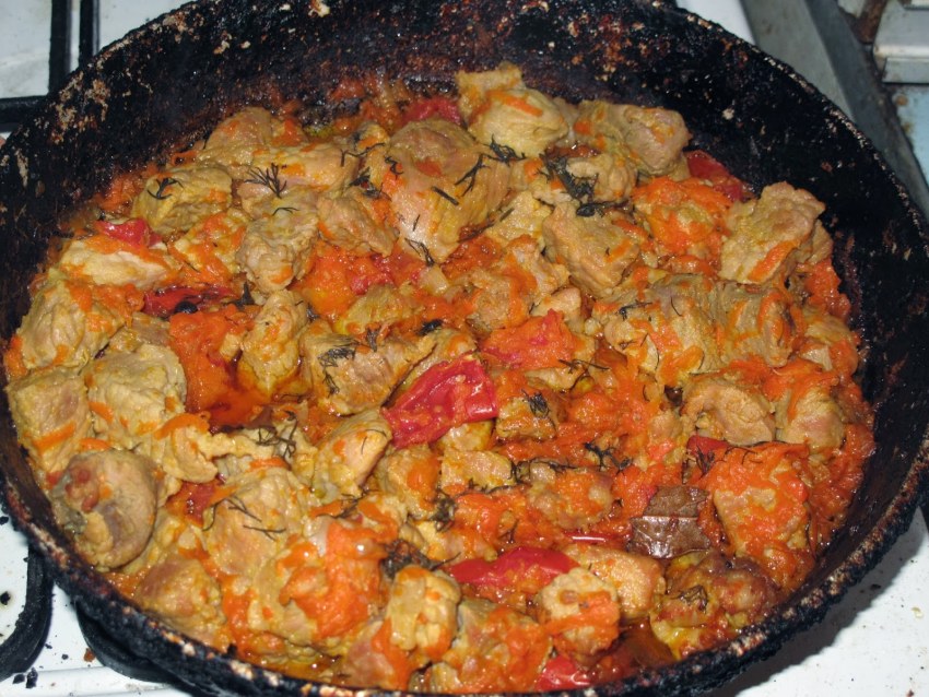 Жаркое из свинины с картофелем