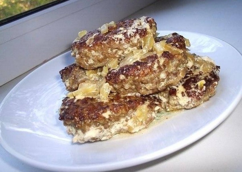 Оладьи из рубленой печени