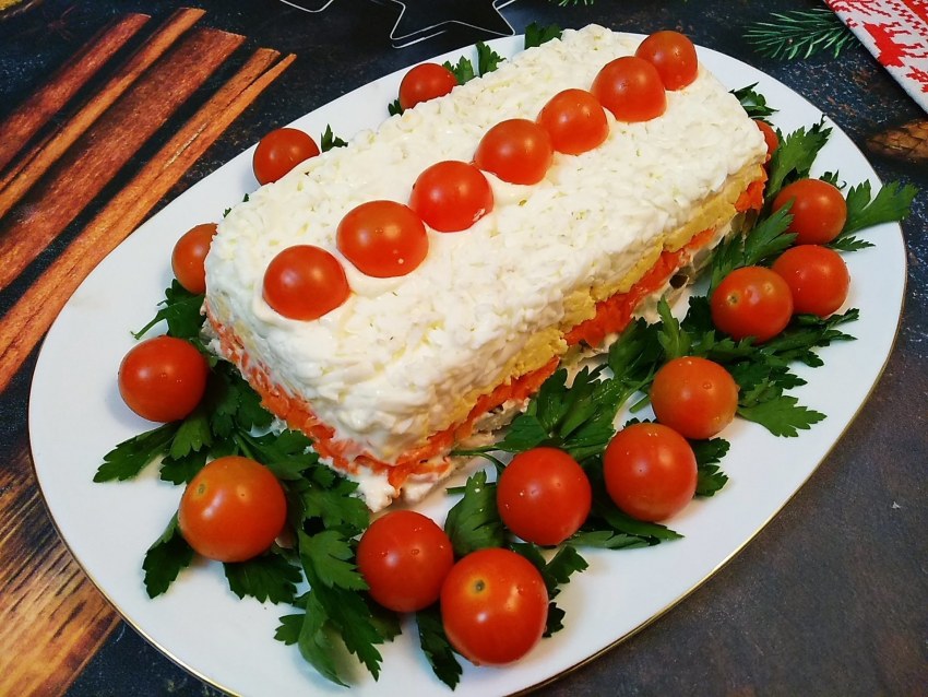 Слоеный салат Версаль