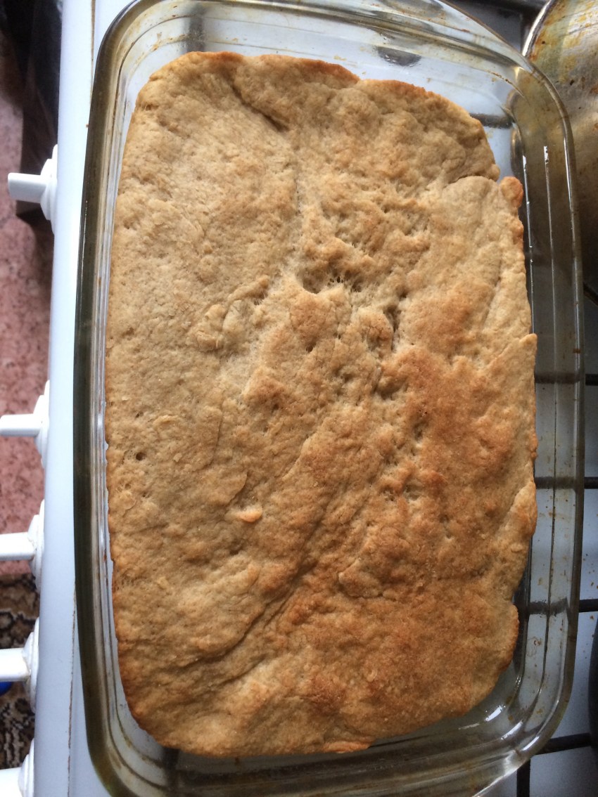 Ржаная мука в руке