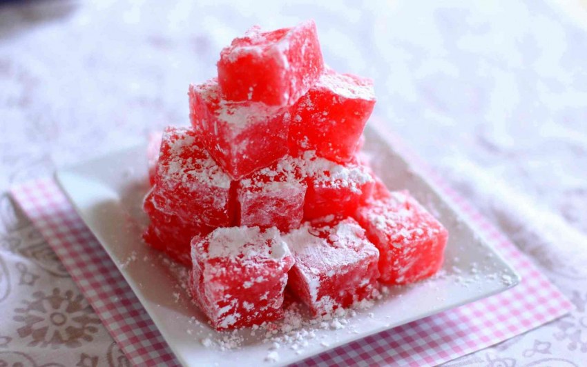 Рахат лукум клубничный