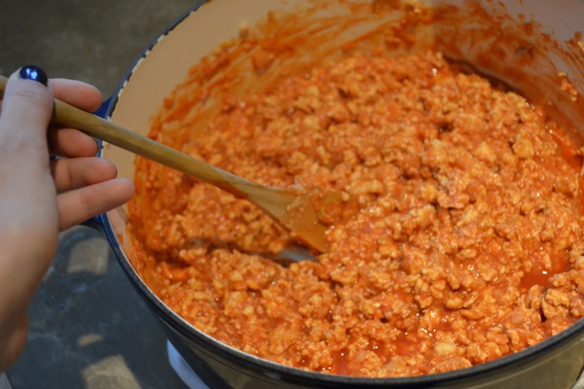 Болоньезе из куриного фарша