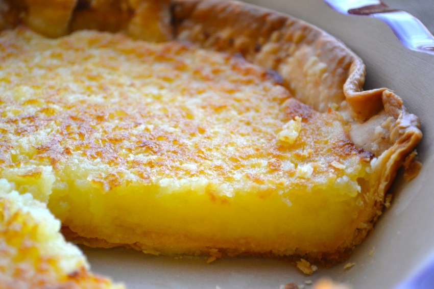 Пирог с лимоном кусок