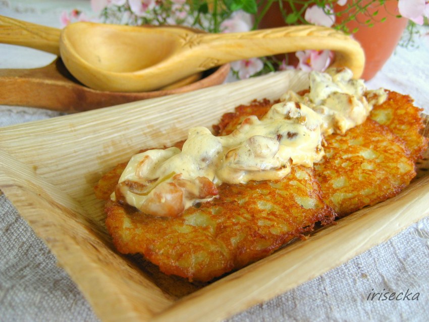 Кабачковые оладьи с сыром