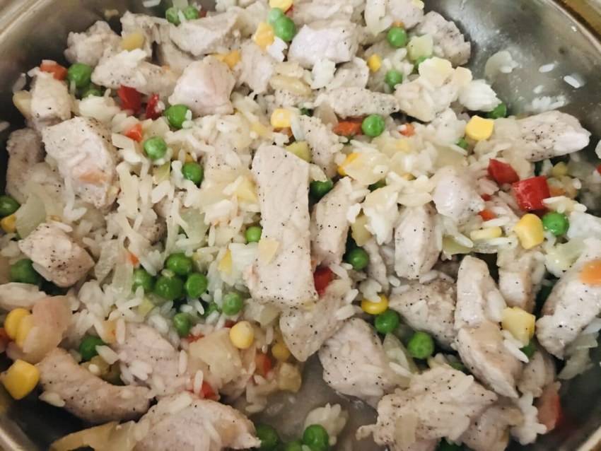 Гавайская смесь с рисом