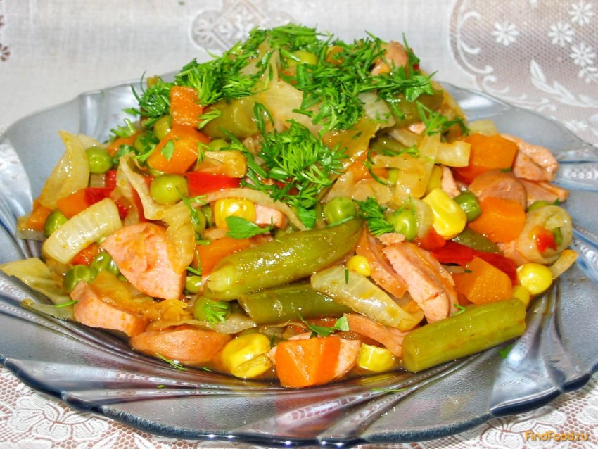 Мексиканское рагу с фасолью и кукурузой