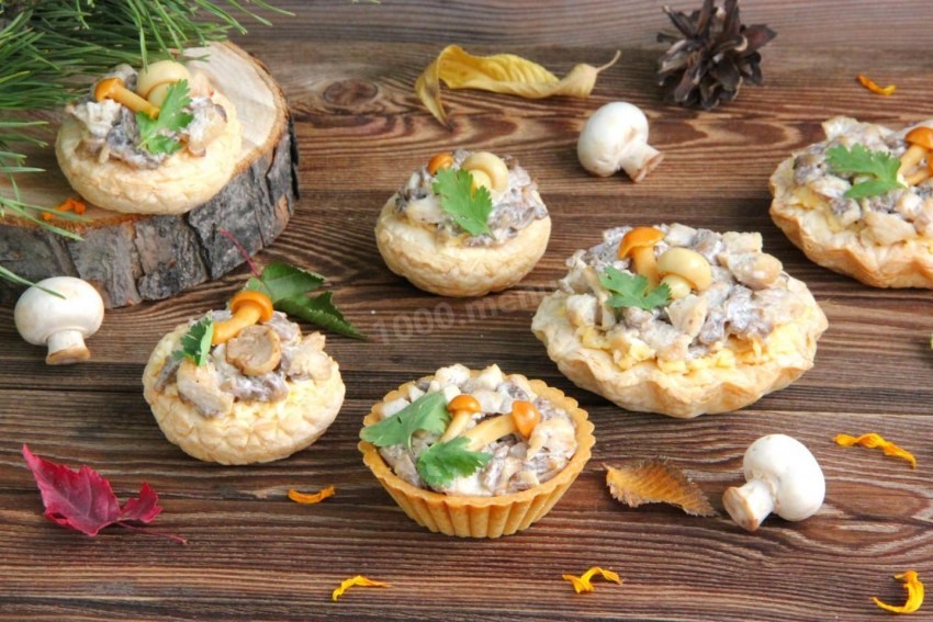 Начинка для жульена из грибов и курицы