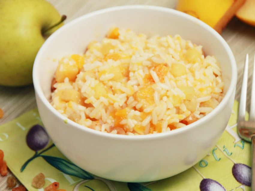 Пшенная каша с бананом