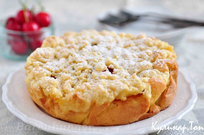 Творожная запеканка с яблоками