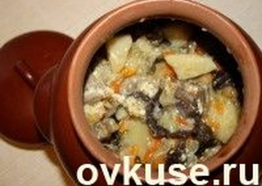 Говядина в горшочках с картошкой