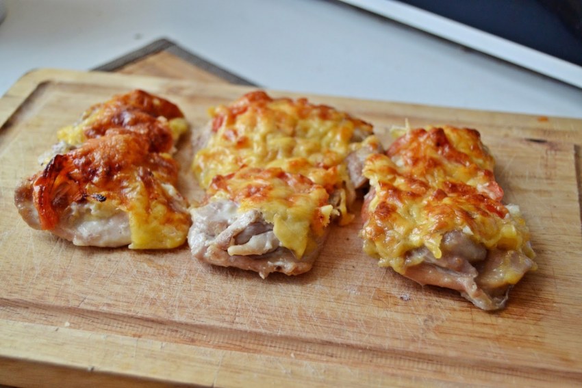Бедрышки с сыром в духовке