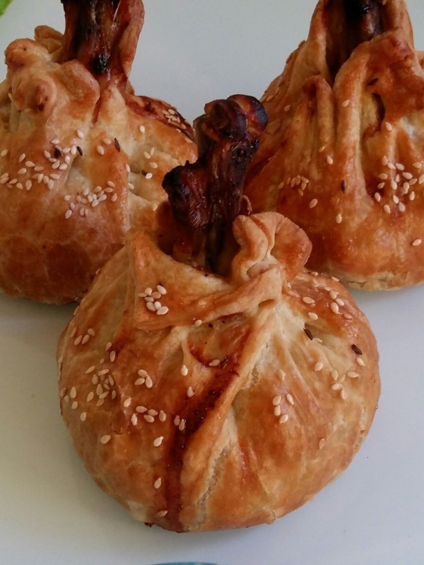 Мешочки из куриных ножек