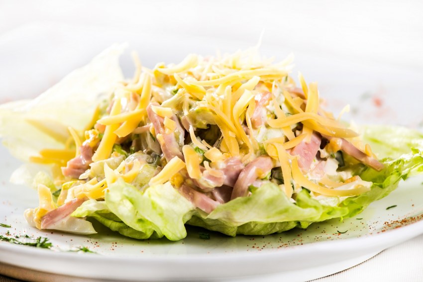 Салатик с курочкой и грибами