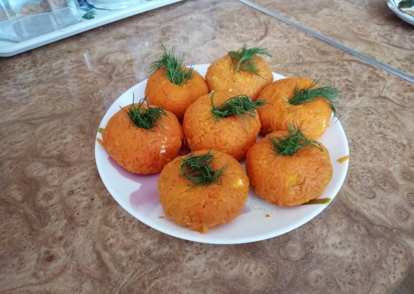 Салат мандаринки