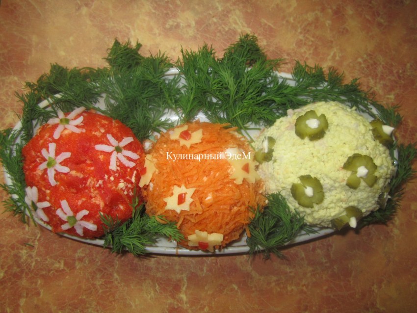 Салат мандаринки с курицей