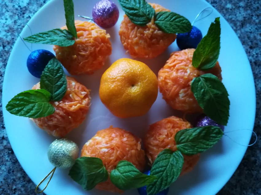 Сырная закуска мандаринки