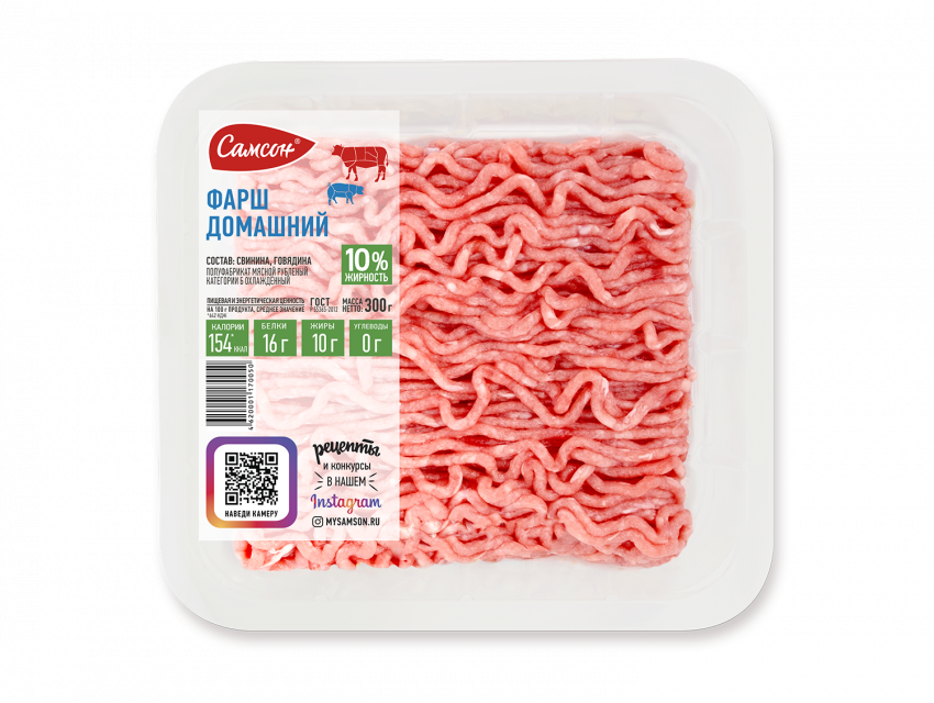 Фарш Мираторг 400г говяжий охл.