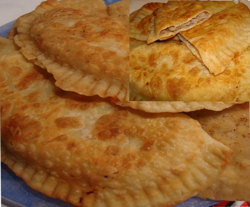 Чебуреки с адыгейским сыром,яйцом и зеленым луком