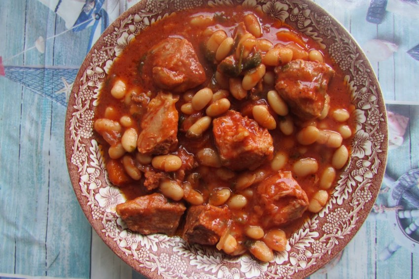 Жареное мясо с грибами