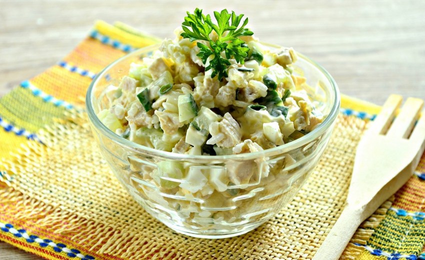 Салат курица Хе
