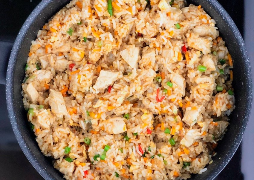Школьный рис с мясом