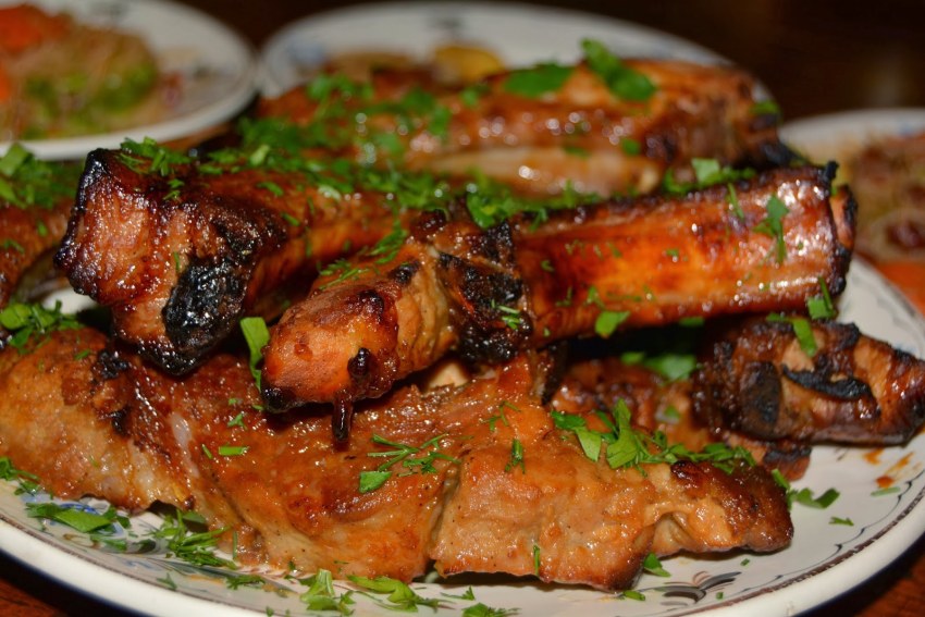 Рёбрышки с картошкой