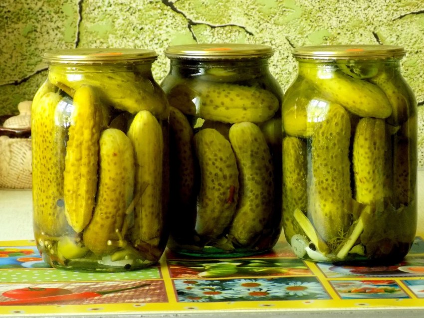 Огурцы по грузински