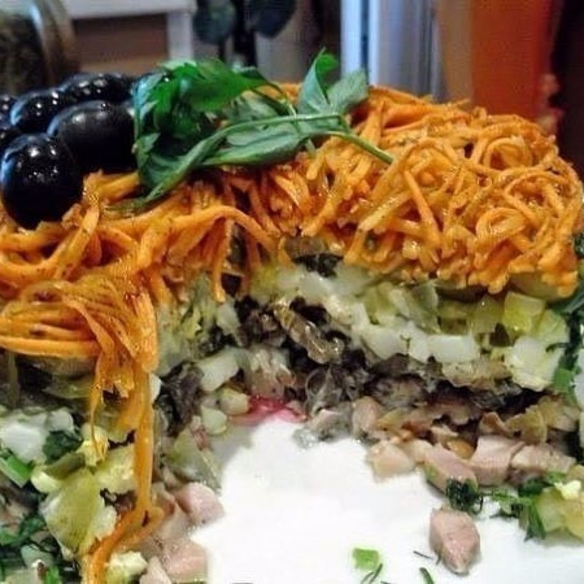 Салаты на праздничный стол простые и вкусные Изабелла