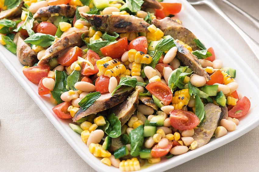 Стручковая фасоль с кукурузой