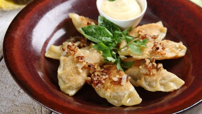 Пельмени с горохом