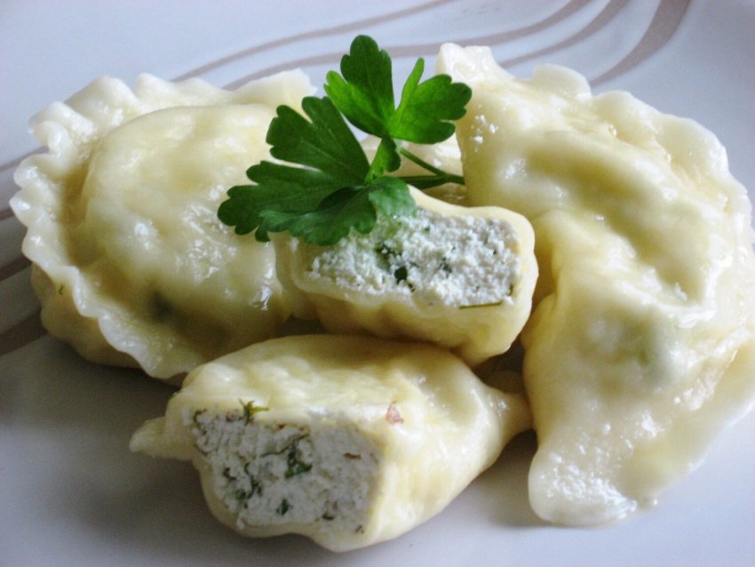 Курзе с творогом и зеленью