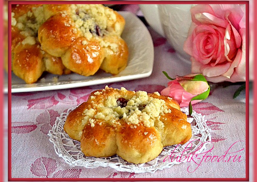 Булочки цветочки
