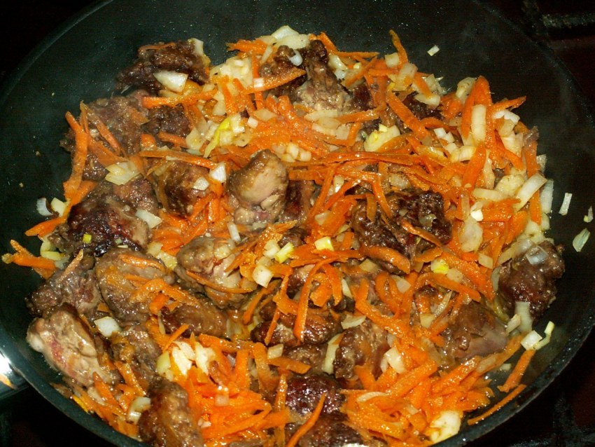 Гречневая каша с овощами на пару