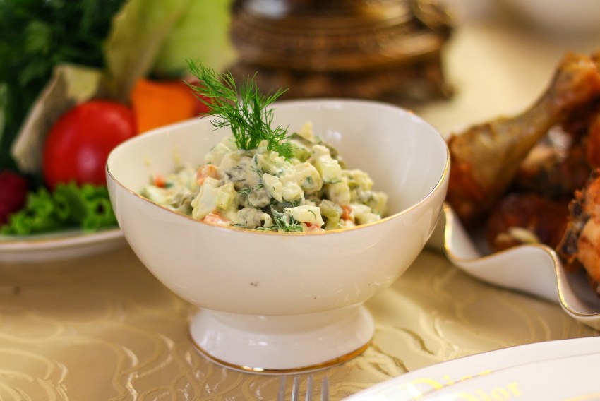 Нут с куриной грудкой