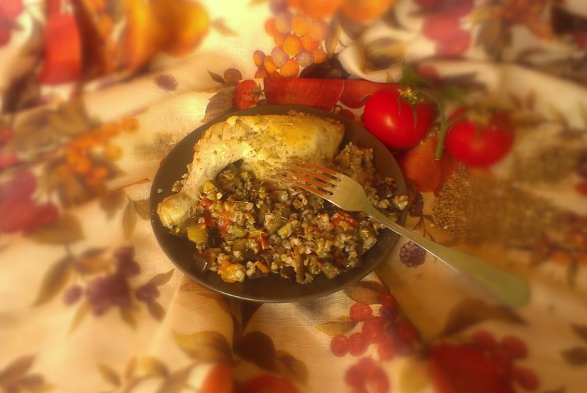 Гречка с мясом в горшочке