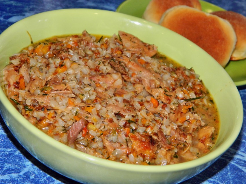 Гречка с мясом и овощами