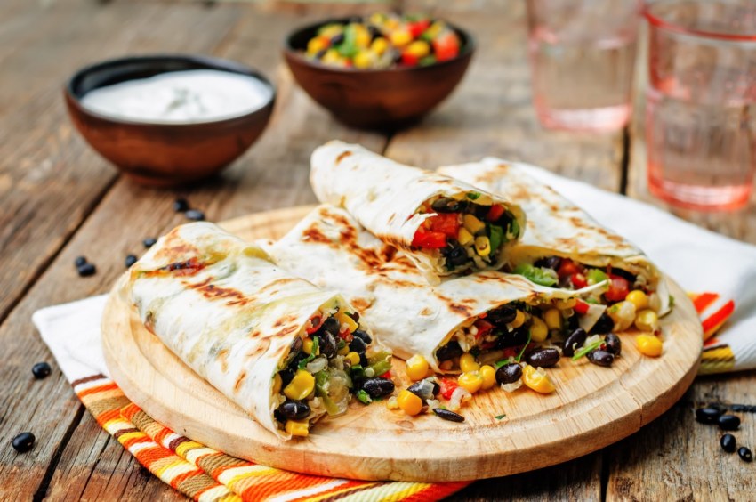 Мексиканская кухня тако бурито