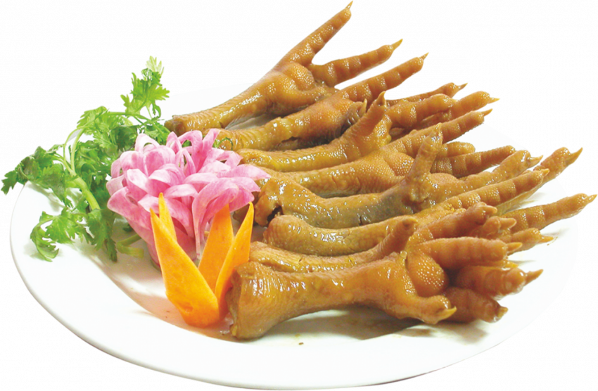 Куриная лапка без фона